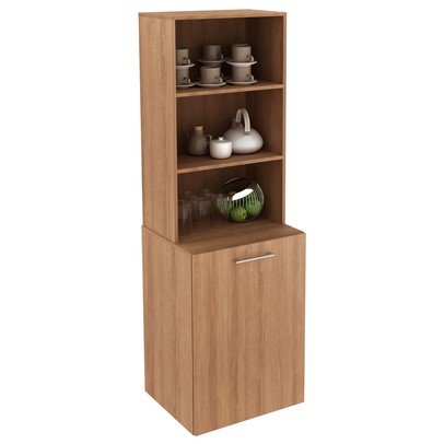 Mesa Escrivaninha Articulável 1 Porta Amêndoa Me4171 - Tecno Mobili