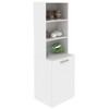 Mesa Escrivaninha Articulável 1 Porta Branco Me4171 - Tecno Mobili