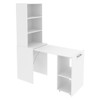 Mesa Escrivaninha Articulável 1 Porta Branco Me4171 - Tecno Mobili