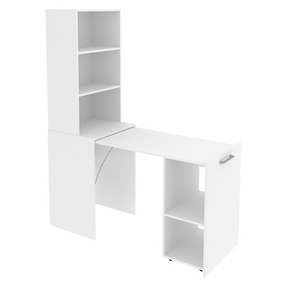 Mesa Escrivaninha Articulável 1 Porta Branco Me4171 - Tecno Mobili