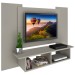 Painel para TV Até 48 Polegadas 2 Nichos Cinza - Fellicci