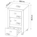 Conjunto Home Office 4 Peças com 1 Mesa em L, 1 Estante, 1 Gaveteiro e 1 Armário para Escritório Preto - Pnr Móveis