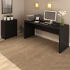 Conjunto Home Office 2 Peças com 1 Mesa e 1 Armário para Escritório Preto -  Pnr Móveis