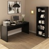 Conjunto Home Office 2 Peças com 1 Mesa e 1 Estante Preto -  Pnr Móveis