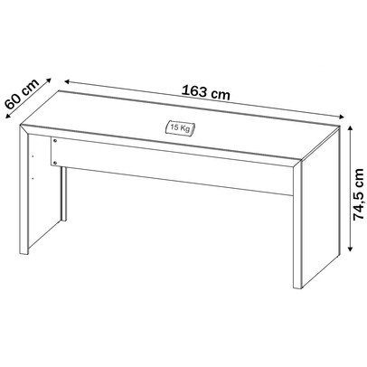 Conjunto Home Office 2 Peças com 1 Mesa e 1 Estante Preto -  Pnr Móveis