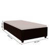 Cama Box Solteiro Mônaco Preto Fosco - Tcil Móveis