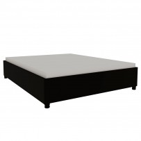 Base de Cama Box Casal Mônaco Preto Fosco - Tcil Móveis