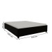 Base de Cama Box Casal Mônaco Preto Fosco - Tcil Móveis