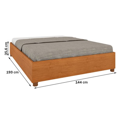 Base de Cama Box Casal Mônaco Cinamomo - Tcil Móveis