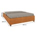 Base de Cama Box Casal Mônaco Cinamomo - Tcil Móveis