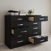 Cômoda 10 Gavetas Dunas Preto - Pnr Móveis