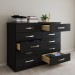 Cômoda 10 Gavetas Dunas Preto - Pnr Móveis