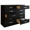 Cômoda 10 Gavetas Dunas Preto - Pnr Móveis