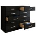 Cômoda 10 Gavetas Dunas Preto - Pnr Móveis