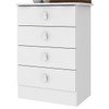 Cômoda Infantil 4 Gavetas Branco 1320 - Percasa