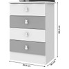 Cômoda Infantil 4 Gavetas Branco 1320 - Percasa