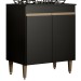 Armário de Cozinha para Cooktop 2 Portas Preto 7004 - Soluzione