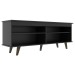 Rack para TV Até 75 Polegadas Atlanta 2 Prateleiras Preto - Jcarvalho