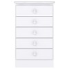 Cômoda Infantil 5 Gavetas Branco 1340 - Percasa