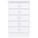 Cômoda Infantil 5 Gavetas Branco 1340 - Percasa
