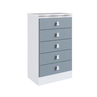 Cômoda Infantil 5 Gavetas Azul 1340 - Percasa
