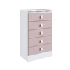Cômoda Infantil 5 Gavetas Rosa 1340 - Percasa