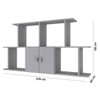 Nicho Decorativo 2 Portas Azul 230 - Percasa