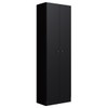 Armário Multiuso Xangai 2 Portas Preto Fosco - Genialflex