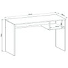 Mesa Escrivaninha Noronha 1 Nicho Preto Fosco - Genialflex