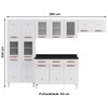 Cozinha de Aço Completa Mirage New 14 Portas 3 Gavetas Branco 815471 - Telasul