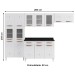 Cozinha de Aço Completa Mirage New 14 Portas 3 Gavetas Branco 815471 - Telasul