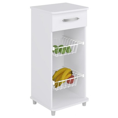 Armário de Cozinha Fruteira 1 Gaveta Branco 3010 - Percasa