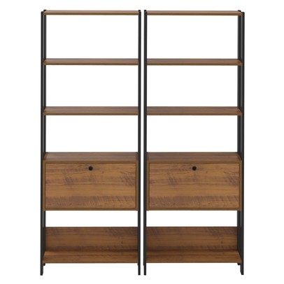 Closet Match 2 Portas 6 Prateleiras Pinho/Preto - Artely