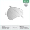 Espelho Decorativo Orgânico 80cm 100% Mdf Preto Fosco Es16 - Dalla Costa