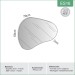 Espelho Decorativo Orgânico 80cm 100% Mdf Preto Fosco Es16 - Dalla Costa