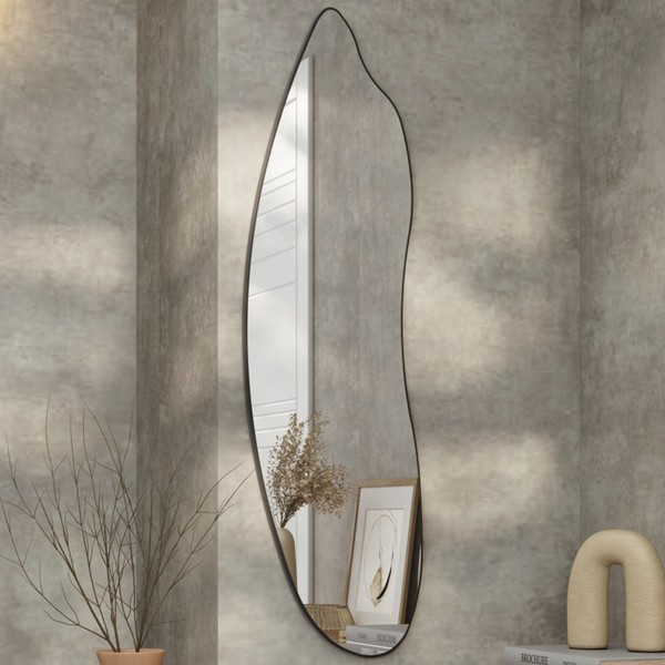 Espelho Decorativo Orgânico 120cm 100% Mdf Preto Fosco Es18 - Dalla Costa