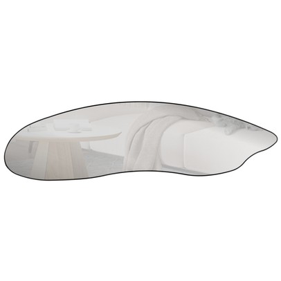 Espelho Decorativo Orgânico 120cm 100% Mdf Preto Fosco Es18 - Dalla Costa
