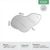 Espelho Decorativo Orgânico 90cm 100% Mdf Preto Fosco Es20 - Dalla Costa