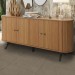 Balcão Buffet 4 Portas 1 Prateleira 100% Mdf Freijo/Preto Fosco Tb296 - Dalla Costa