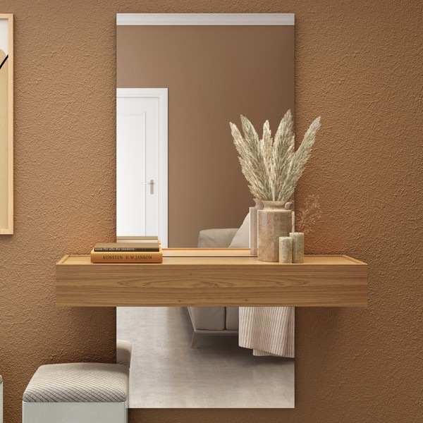 Aparador 1 Gaveta 100% Mdf Freijo/Off White Tb485e - Dalla Costa