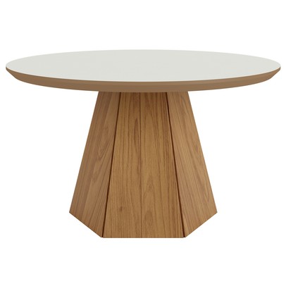 Mesa de Centro 70cm 100% Mdf Off White/Freijo Tb605 - Dalla Costa