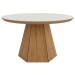 Mesa de Centro 70cm 100% Mdf Off White/Freijo Tb605 - Dalla Costa