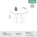 Mesa de Centro 70cm 100% Mdf Off White/Freijo Tb605 - Dalla Costa
