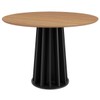Mesa de Madeira 100% Mdf Freijo/Preto Fosco Tm71 - Dalla Costa