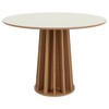 Mesa de Madeira 100% Mdf Off White/Freijo Tm71 - Dalla Costa