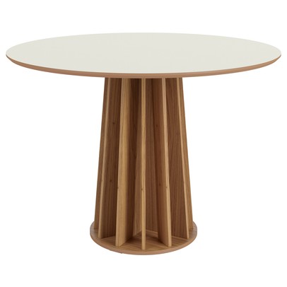 Mesa de Madeira 100% Mdf Off White/Freijo Tm71 - Dalla Costa