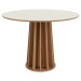 Mesa de Madeira 100% Mdf Off White/Freijo Tm71 - Dalla Costa
