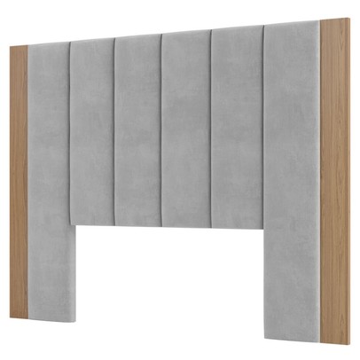 Cabeceira Casal Estofada 100% Mdf Freijo/Liso Tw194 - Dalla Costa