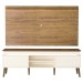 Rack com Painel para TV Até 50 Polegadas Lumina com Led 2 Portas Pinho/Off White - Artely Móveis