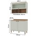 Cozinha Compacta Iluminata 3 Portas 100% Mdf Verde Mint - Genialflex